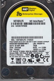 HDD 74GB SATAII VelociRaptor 10000rpm 16MB cache (Factory Recertified, 3 months warranty)